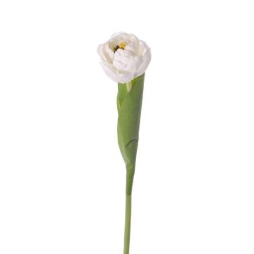 Tulipano artificiale ROMANA, bianco, 45cm, Ø6cm