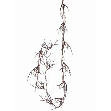 Ghirlanda di corona di cristo artificiale RUPERT, marrone, 180cm