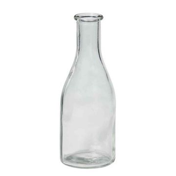 Bottiglia decorativa di vetro ANYA, trasparente, 18cm, Ø6,5cm