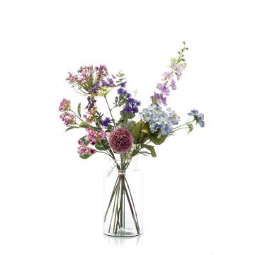 Mazzo di fiori artificiale FEME, viola, 90cm, Ø40cm
