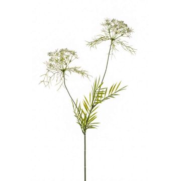 Ramo di fiori d'aneto artificiale ABDEL, bianco, 75cm