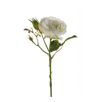 Rosa di plastica CESCA, crema, 40cm