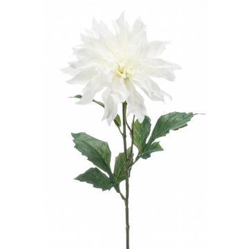 Fiore artificiale di dahlia CINTHIA, bianco, 60cm