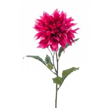 Fiore artificiale di dahlia CINTHIA, fucsia, 60cm