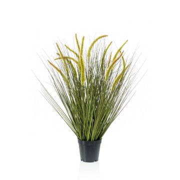 Erba di coda di volpe artificiale CAREL con pannocchie, verde, 70cm