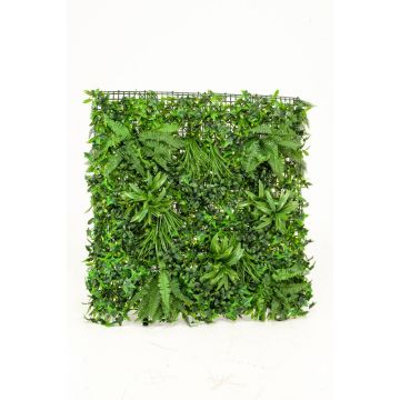 Tappeto di erba, bosso e felce artificiale LORENZA, zona trasversale, 100x100cm