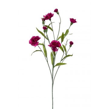 Fiore artificiale di garofano KANO, viola, 70cm