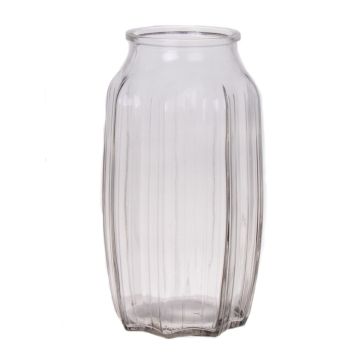 Vaso da tavolo piccolo in vetro AMORY, trasparente, 22 cm, Ø12 cm