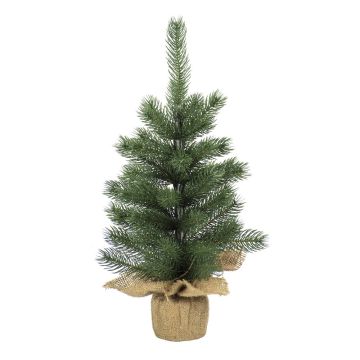 Albero di Natale artificiale RIJEKA, sacco di iuta, 60cm, Ø40cm
