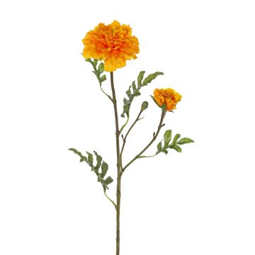 Fiore artificiale di tagete ASTIE, arancione, 60cm, Ø5-9cm