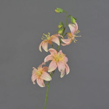 Giglio tigrato artificiale ASHANTI, rosa, 65cm, Ø8cm