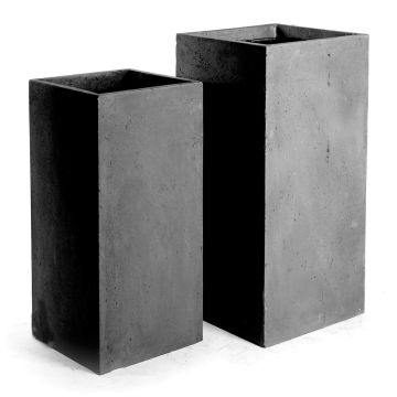 Fioriera TAMI, 2 pezzi, grigio, 100cm, 78cm
