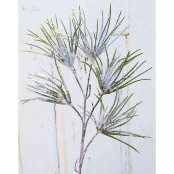 Ramo di pino artificiale PEER, innevato, verde-bianco, 80cm