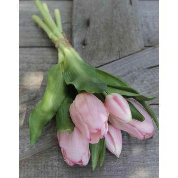 Mazzo di tulipani artificiali LEANA, rosa, 30cm, Ø20cm
