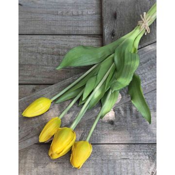 Mazzo di tulipani artificiali LONA, giallo-verde, 35cm, Ø15cm