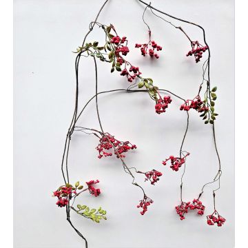 Ghirlanda decorativa di bacche di sambuco CHAMBAL con frutti, rosso, 140 cm