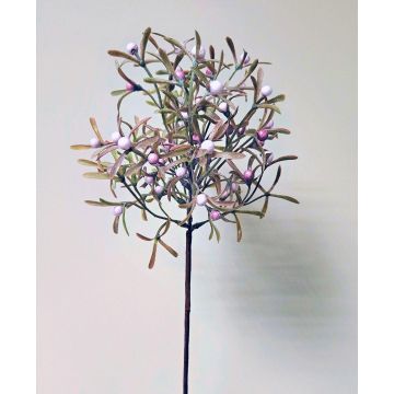 Ramo decorativo di bacche finte VARDALIN con frutti, verde-rosa, 55 cm