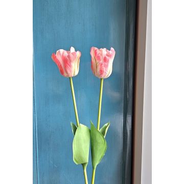 Tulipano artificiale PETSCHORA, rosa-crema, 65 cm