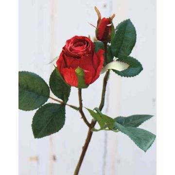 Rosa artificiale RENESMEE, rosso, 45cm, Ø6cm