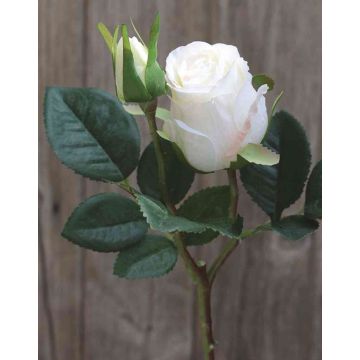 Rosa artificiale RENESMEE, bianco, 45cm, Ø6cm