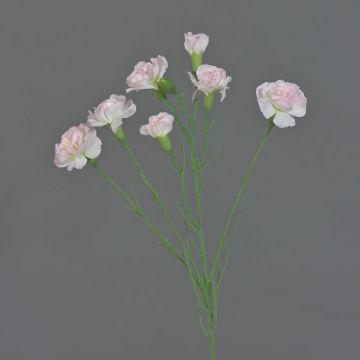Ramo artificiale di garofano PIARA, rosa delicato, 60 cm, Ø 2-5 cm