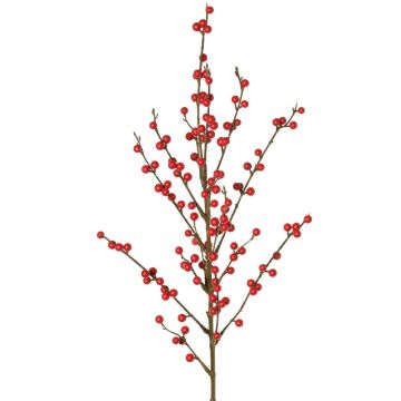 Ramo di agrifoglio artificiale HIKERNA con bacche, rosso, 90 cm