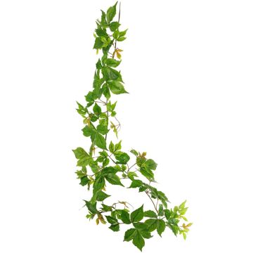 Ghirlanda di vite vergine a tre punte SASTRA, Eco Collection, verde-arancione, 160 cm