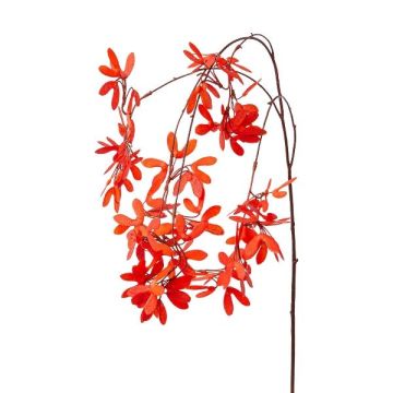 Ramo decorativo acero KLIMON con frutti, pendente, corallo, 115 cm