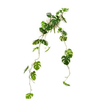 Pianta artificiale pendente filodendro monstera deliciosa GRINTO su bastoncino, 80 cm
