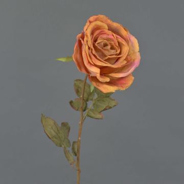 Rosa artificiale NAJMA, arancione, 65cm, Ø11cm