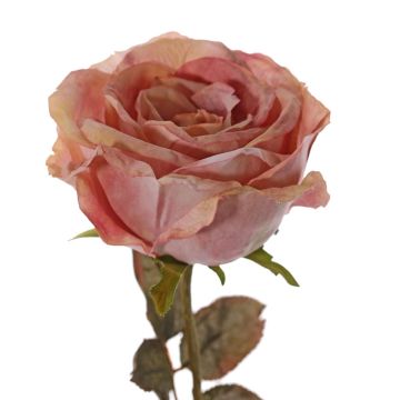 Rosa artificiale NAJMA, rosa antico, 65cm, Ø11cm