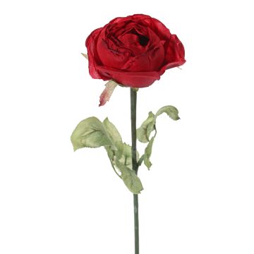 Rosa artificiale SOUSANNA, rossa, 35cm, Ø8cm