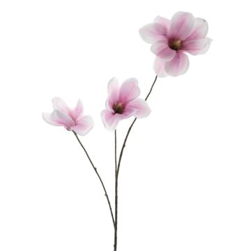 Ramo artificiale magnolia FLAVA, rosa-bianco, 85 cm