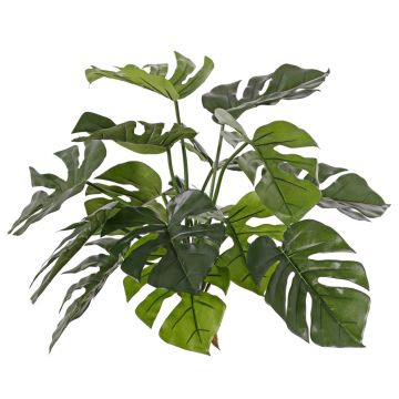 Monstera deliciosa artificiale NIALL, su stelo, zona trasversale, difficilmente infiammabile, 45cm