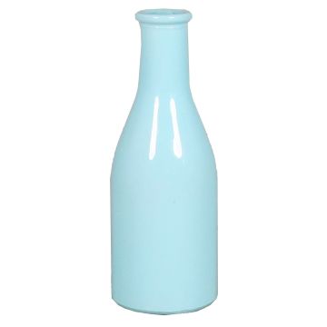Bottiglia decorativa ANYA, vetro, blu chiaro, 18cm, Ø6,5cm