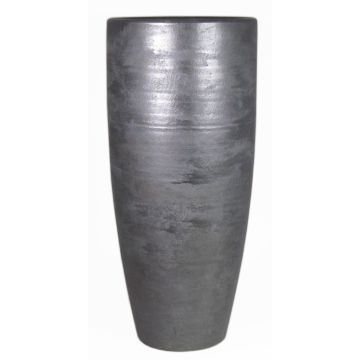 Vaso alto in ceramica THORAN con grano, nero, 90cm, Ø37cm