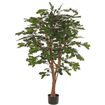 Albero artificiale quercia KELFHY con ghiande, tronchi naturali, verde, 180 cm
