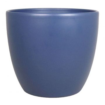 Fioriera in ceramica TEHERAN BASAR, piccola, blu notte-opaco, 6cm, Ø7,5cm