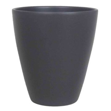 Vaso TEHERAN PALAST in ceramica, antracite-opaco, 17cm, Ø13,5cm