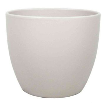 Vaso per piante in ceramica TEHERAN BASAR, beige-opaco, 13,5cm, Ø15,5cm