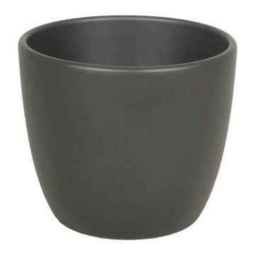 Piccolo vaso in ceramica per piante TEHERAN BASAR, antracite-opaco, 6cm, Ø7,5cm