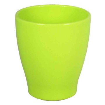 Vaso in ceramica per orchidee MALAYER, verde mela, 15cm, Ø13,2cm