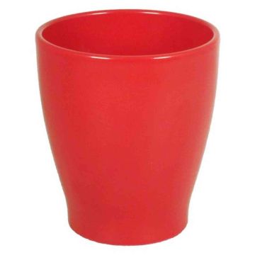 Vaso in ceramica per orchidee MALAYER, rosso, 15cm, Ø13,2cm