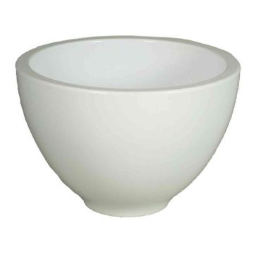 Ciotola di ceramica bianca SCHIRAS per piante, 15cm, Ø23cm