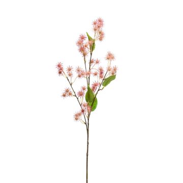 Ramo artificiale di ricino GROBAS con fiori, rosa, 80cm