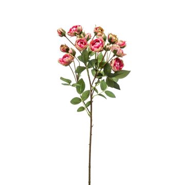 Ramo artificiale di rose TOSSA, rosa-verde, 55cm