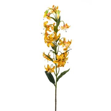 Fiore finto di giglio tigrato ARAMAIO, giallo, 80cm