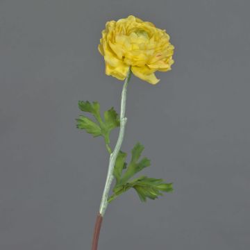 Ranuncolo artificiale ELORIO, giallo, 50cm