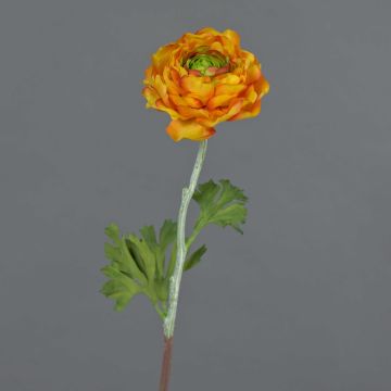 Ranuncolo artificiale ELORIO, arancione-verde, 50cm