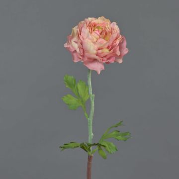 Ranuncolo artificiale ELORIO, rosa-fuchsia, 50cm